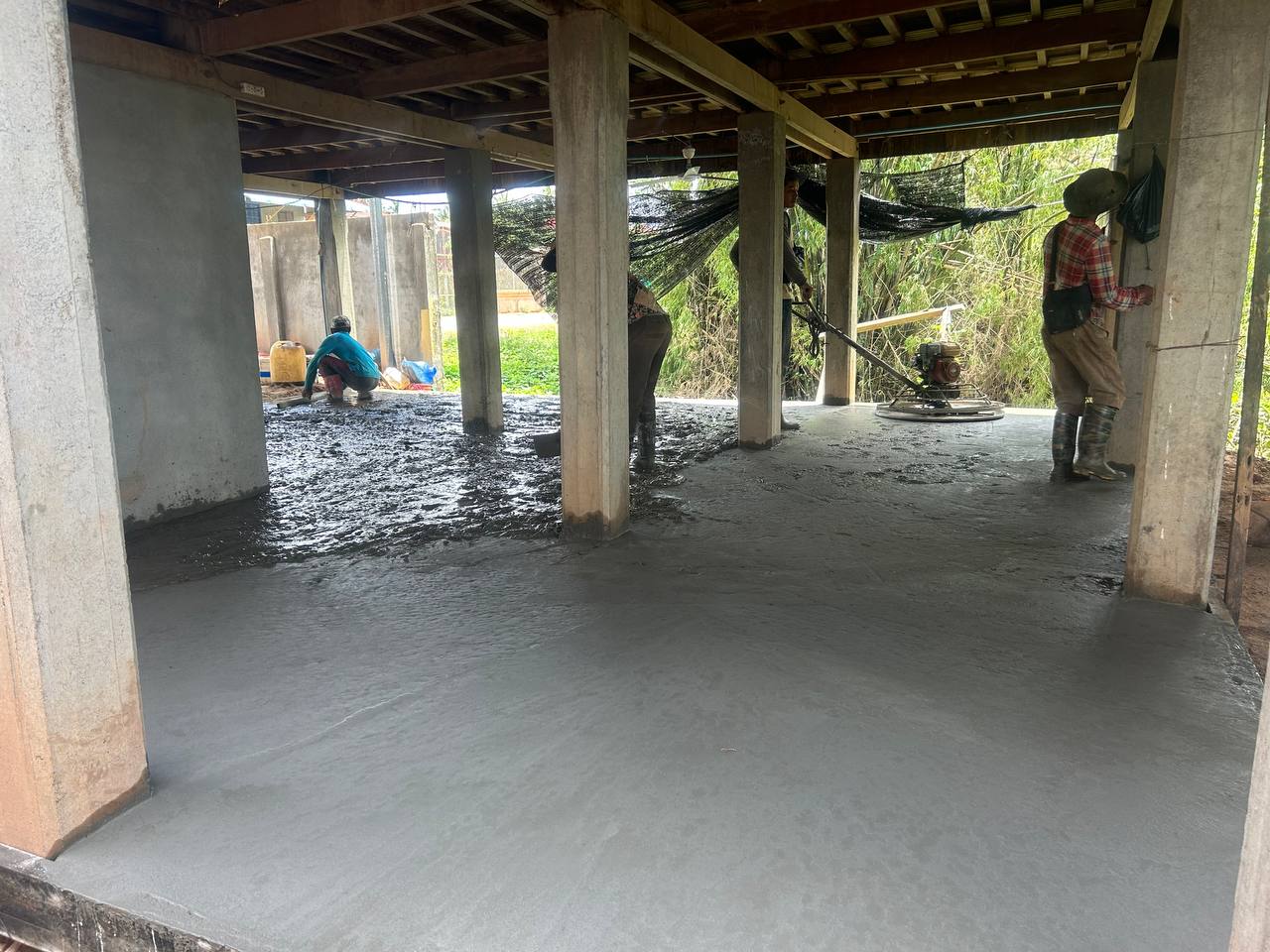 Building the elevated foundation