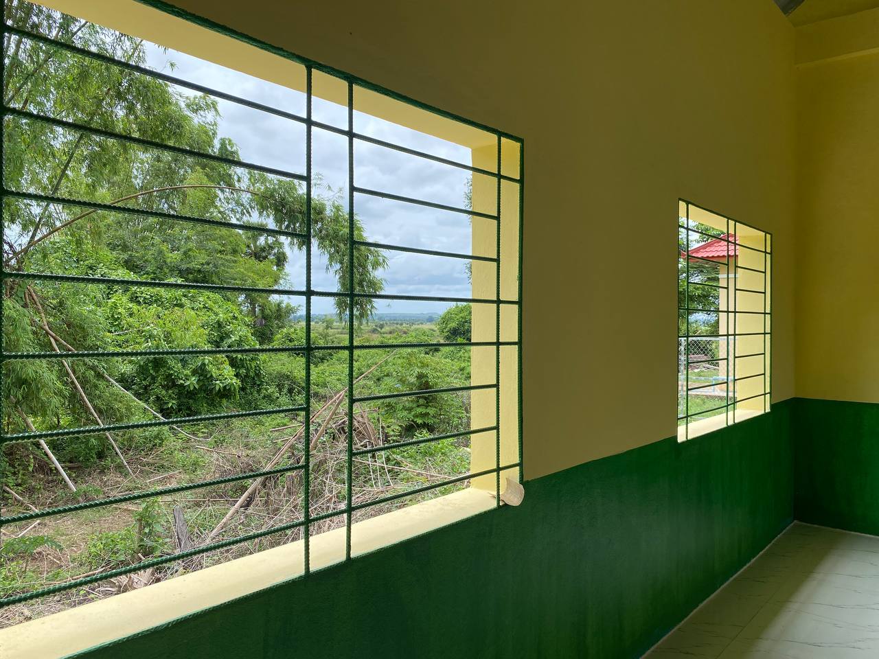 Completed kindergarten building